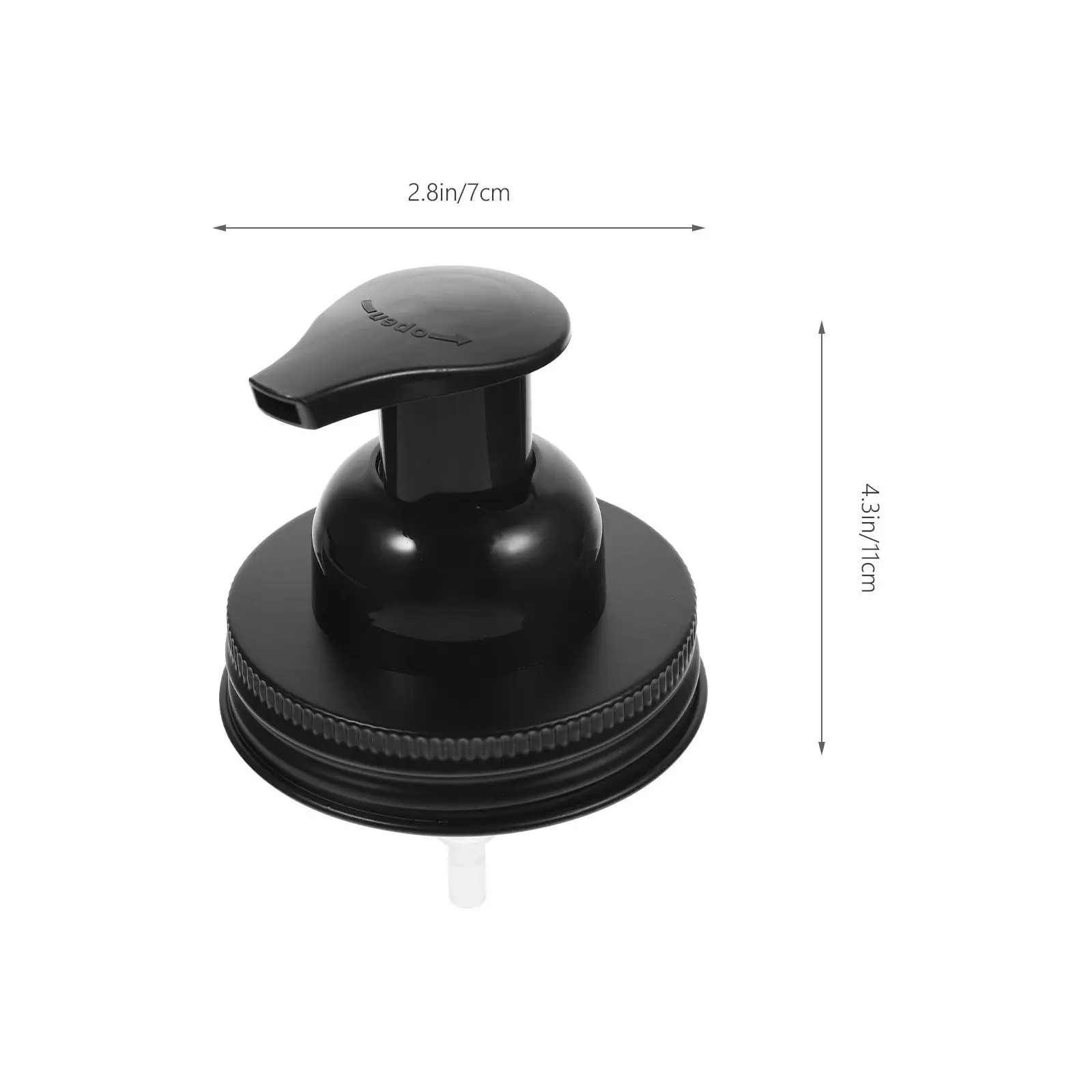 Stainless Steel Lotion Bottle Dispenser Pump Replacement For Soap Shampoo Jar Efficient Pressing Nozzle Durable Easy Install