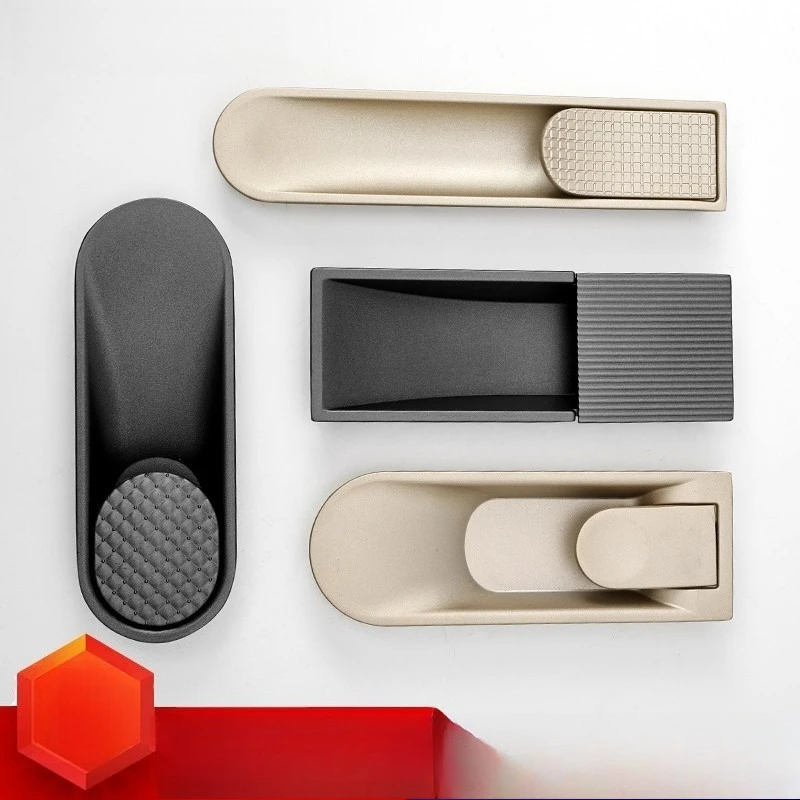 

Modern Cabinet Hidden Handle Recessed Pull Sliding Door Slot Embedded Invisible Drawer Handle