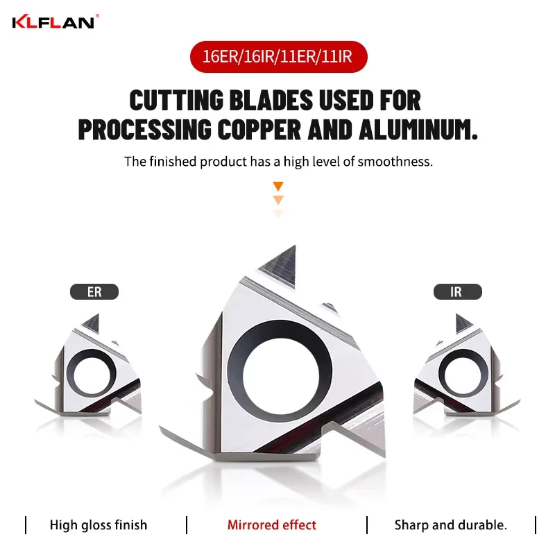 أدوات قطع موضوع خاص من النحاس والألومنيوم 16ER 16IR 11IER 11IR خيط داخلي وخارجي إدراج كربيد إدراج متين