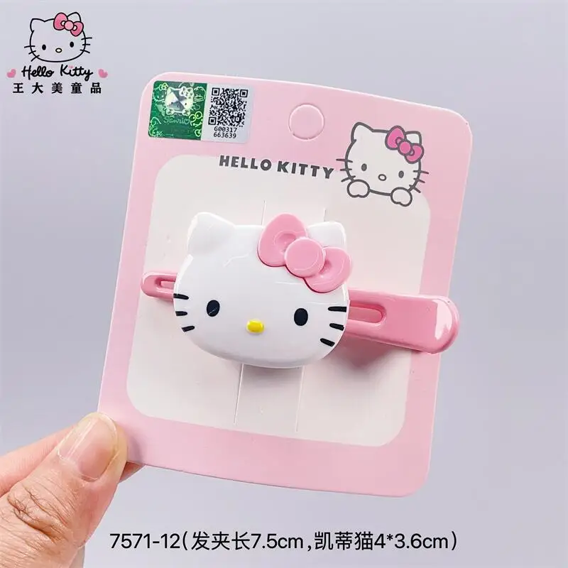 

Kawaii Sanrio Hello Kitty Bangs Clip My Melody Kuromi Cinnamoroll Purin Hair Accessories Anime Cute Cartoon Headdress Girls Gift