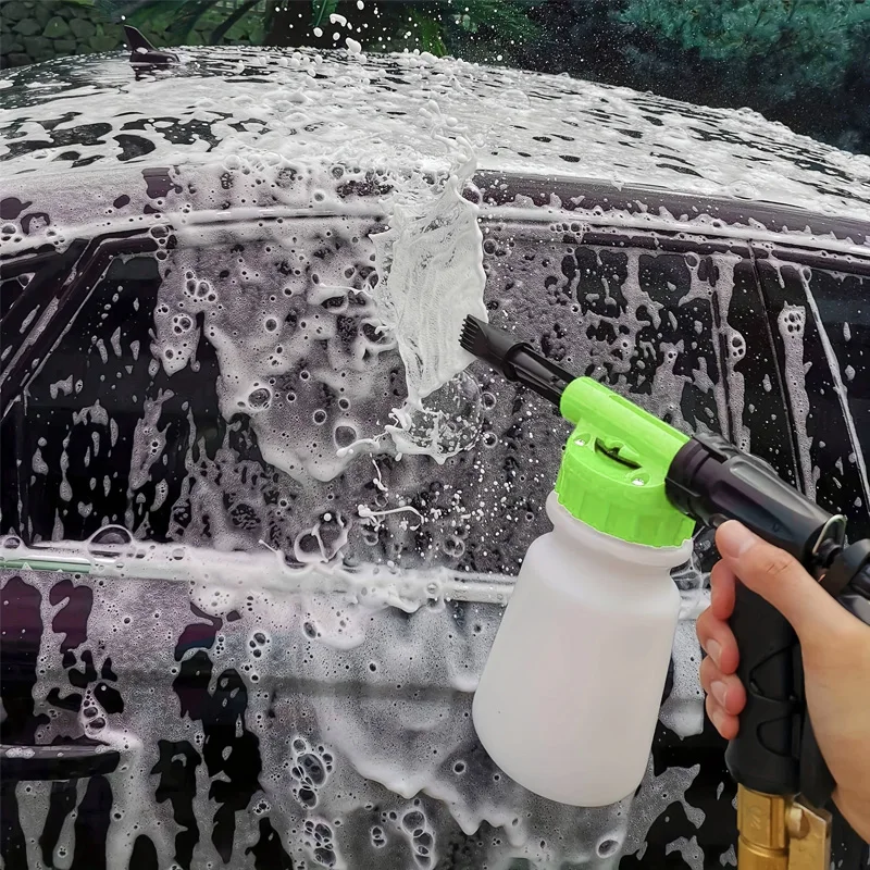 Foam Cannon for Garden Hose,Adjustment Ratio Dial Foam Gun,Car Wash Soap Spray Foamer Green