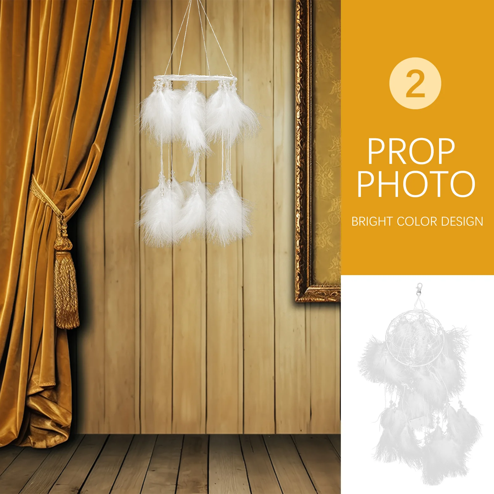 

Dream Catcher Pendant White Creative Hanging Decor For Bedroom Living Room Car Party Wind Chime Pendant Home Decoration