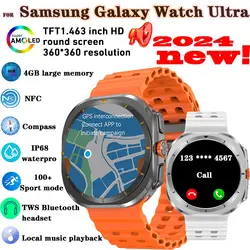 Montre intelligente pour Samsung Galaxy Watch Ultra, appel Bluetooth, mémoire 4 Go, musique hors ligne, lecture vidéo, hommes, femmes, nouveau, 2024