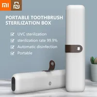 Xiaomi Mijia Toothbrush Sterilizer Leather Magnetic Buckle Portable Travel Chopsticks UVC Sterilization Disinfection Storage Box