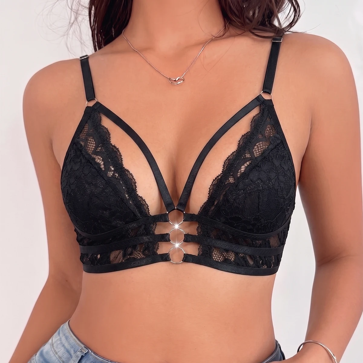 1pcs Fashion Sexy Lace Women's Bras Floral Sexy Lingerie No 