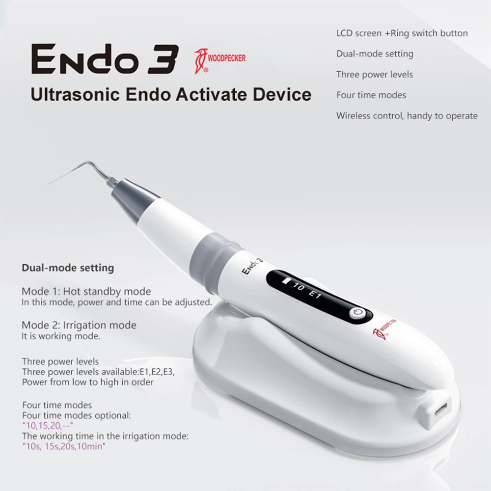 Woodpecker Ultrasonic Endo Activate Device Endo 3 Dental Wireless Endo Ultra Activator do leczenia kanałowego