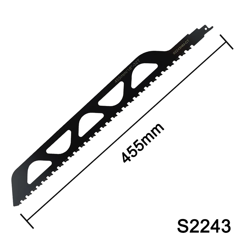 Hartmetall-Säbelsägeblatt Hartmetall-Säbelsäge Schaumstoffblock Beton Stein Spreng Schneidwerkzeuge