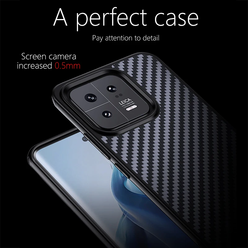 For Xiaomi 13 Case Magnetic Real Kevlar +TPU Slim Anti-Slip Genuine Aramid Fiber Cover for Xiaomi Mi 13 Pro