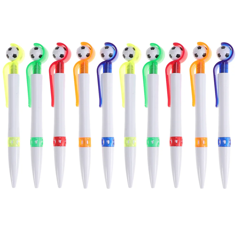 

10 Pcs Football Pen School Ball-point Student Ballpoint Soccer Pens Office