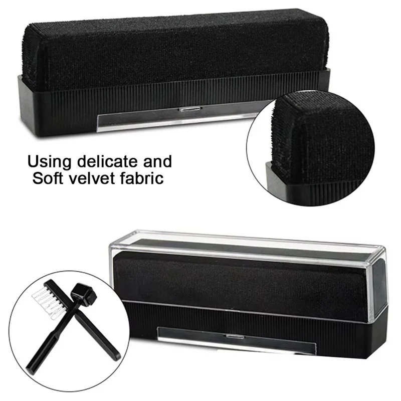

N93R For LP Phonograph Record Cleaning Kit Anti Static Brush Dust-Remover For Vinyl Turntables Cleaning Kits