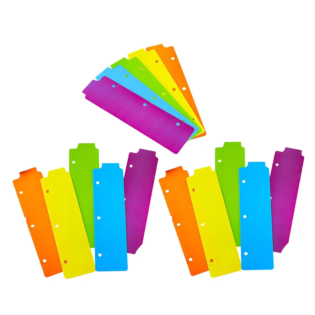 15 marque-pages à clipser pour classeur, mini intercalaires repositionnables, onglets pour carnet à 3 anneaux pour l'organisation des documents, intercalaires par sujet