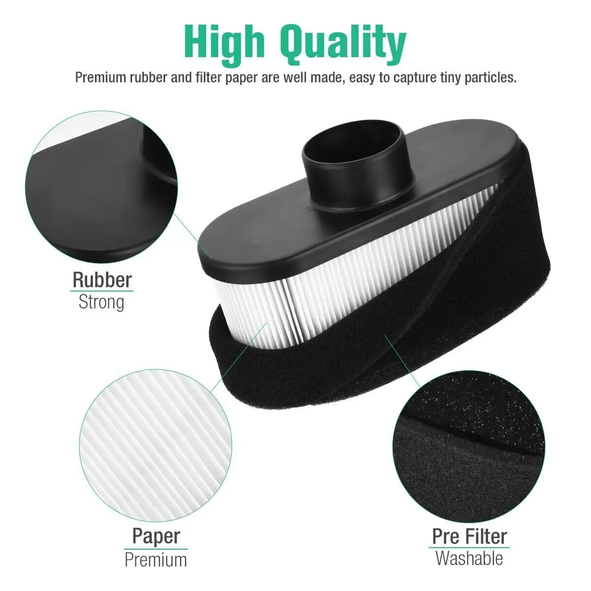 2 قطعة منظف المرشّح الهواء لكاواساكي 11013-0752 11013-0726 FR651V FR691V FR730V FS481V-FS691V عنصر منقي الهواء #4