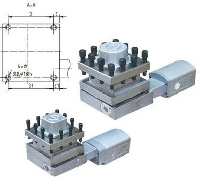 4 station numerical control lathe tool holder tool holder electric
