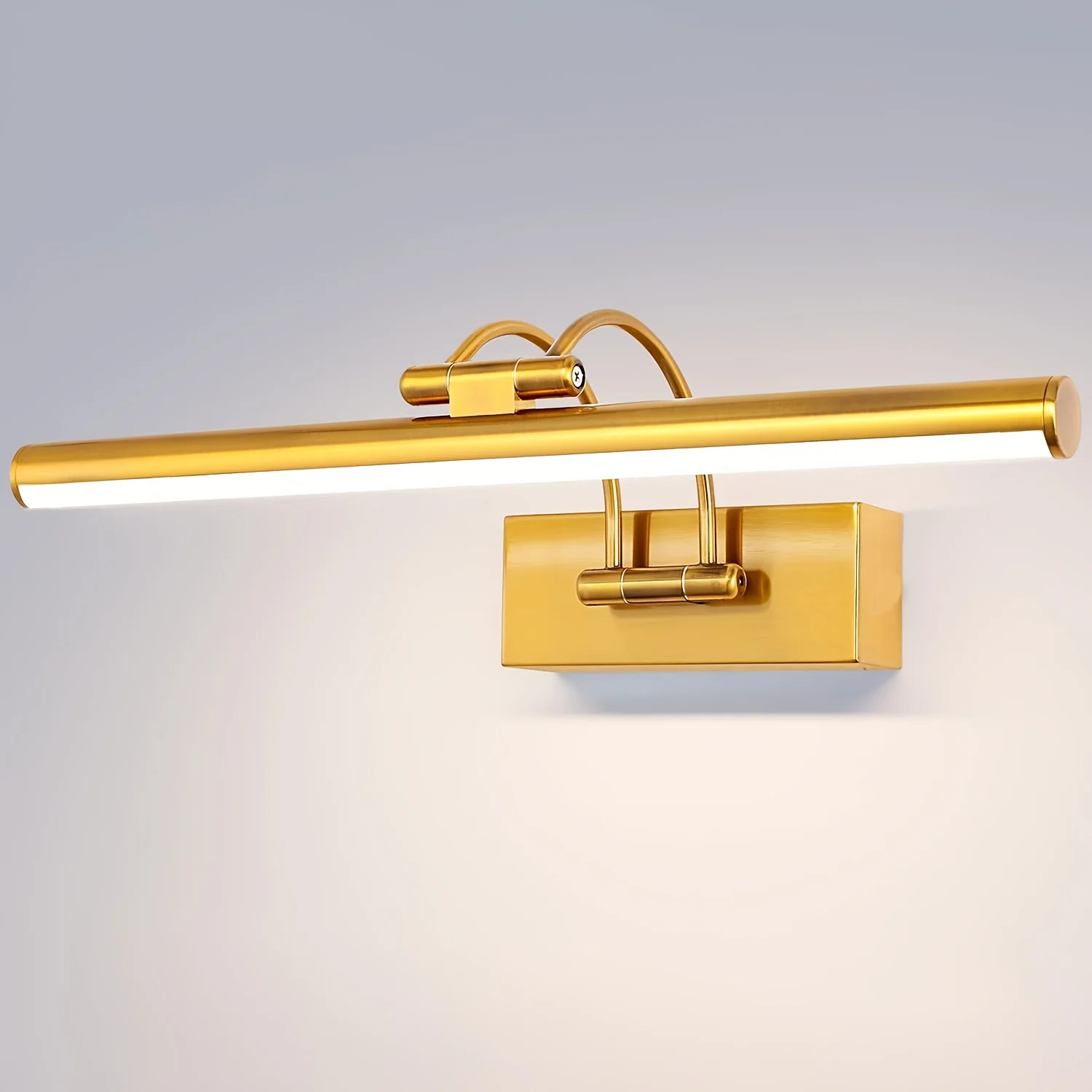 Modern Gold 23.6-Inch (60cm) LED Bathroom Vanity Light, Adjustable Rotatable Mirror Front Lamp - For Bathroom/Vanity