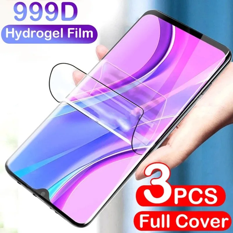 3 szt. Folii hydrożelowej do Redmi Note 9 8 7 Pro 9S 8T 10 10S 10T ochraniacz ekranu dla Xiaomi Redmi 9 9T 9A 9C NFC 8A 7A 9AT Film