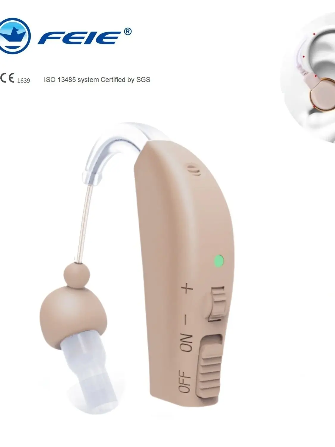 NEW Rechargeable Hearing Aid For Elderly Deafness Sound Amplifier Adjustable Portable Super Hearing Aid Headphones  2024