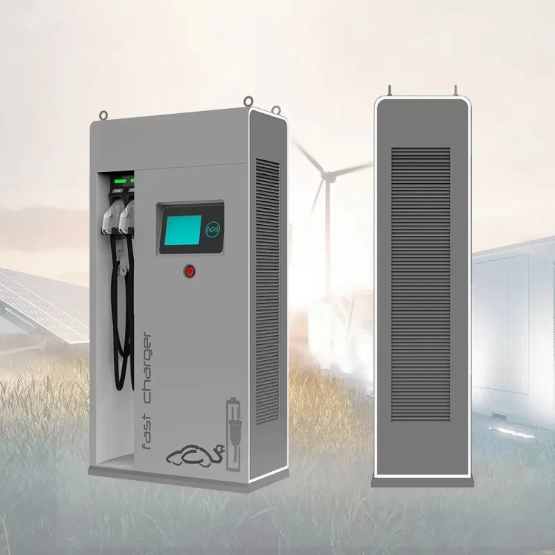 Custom DC Fast EV Charging Station Commercial Floor Mount Electric Vehicle Fast Charger