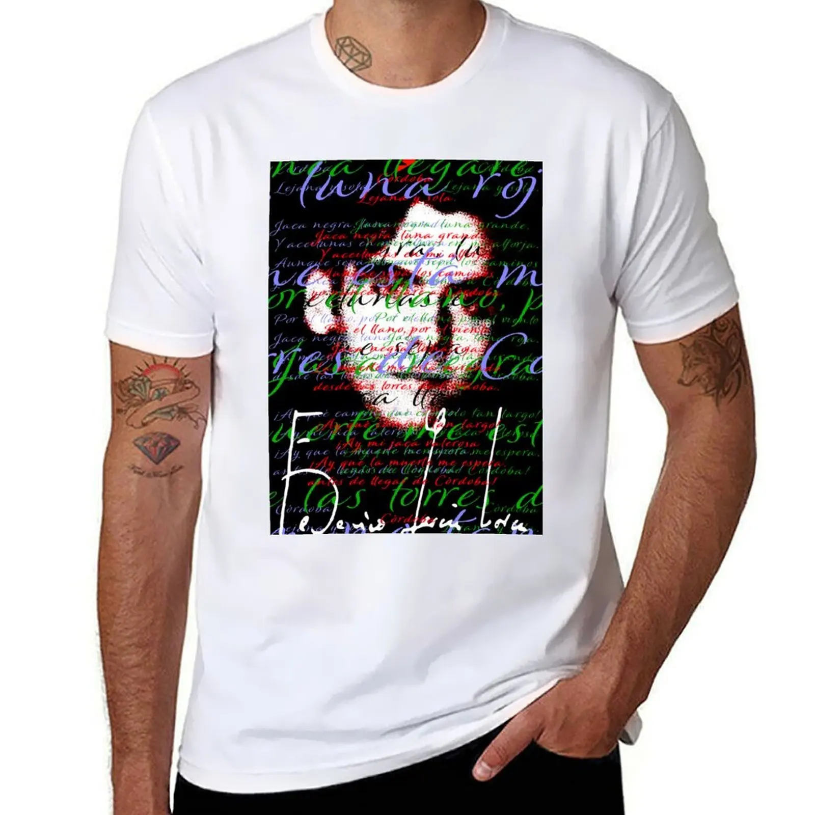 

Federico García Lorca - Cordoba T-Shirt cotton t shirt man man t shirts for men casual T-Shirt