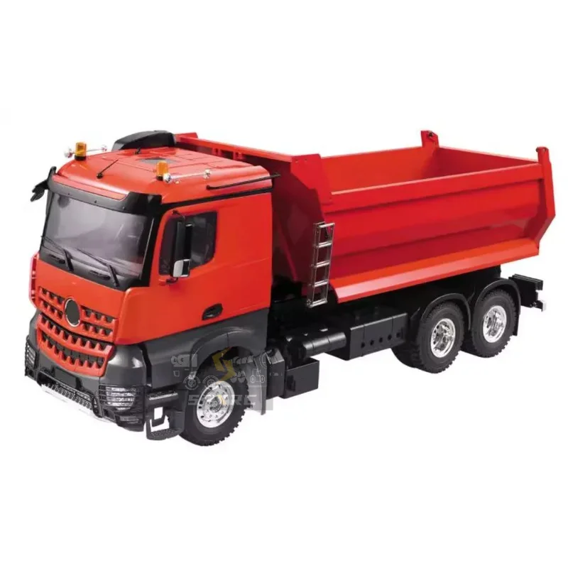 1/14 three-axle U-type bucket rod dump truck is used for Tamiya Mercedes-Benz diy RC dump truck semi-metal version