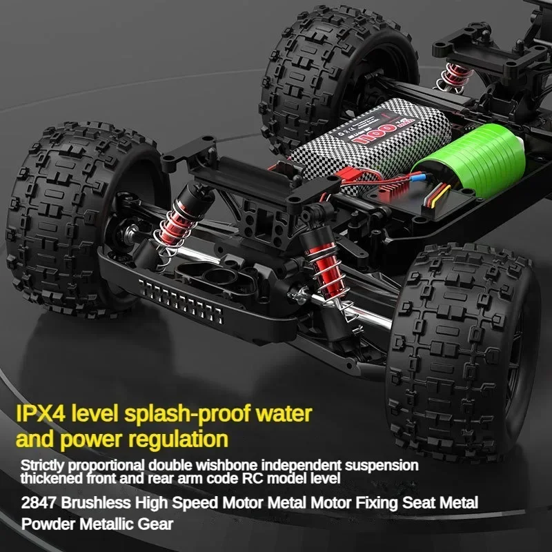 S910PRO RC Car 1/16 4WD Brushless High-speed Off-road Vehicle Simulation RC Climbing Car Electric Model Toy Rc Cars for Adults