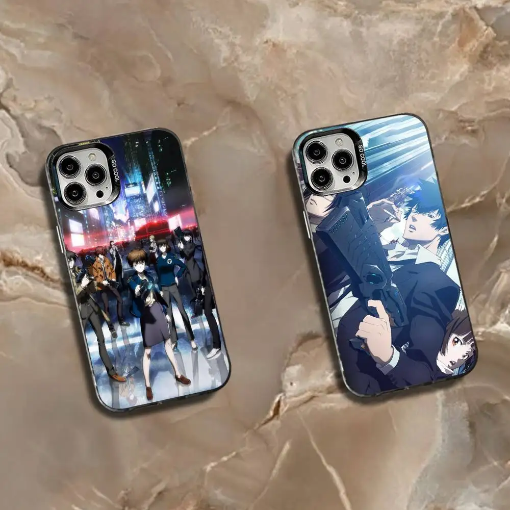 

Psycho-P-Pass Phone Case For iPhone 16,15,14,13,12,11,Mini,Pro,SE,MAX White Matte Shockproof Cover