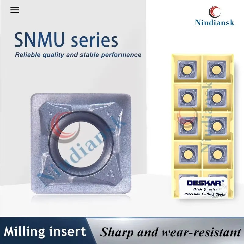 

SNMU SNMX Milling Blade SNMU120608EN-GM/SNMX1205ANN-F57 LF6018 DESKAR Numerical Control Milling Blade Stainless Steel Processing