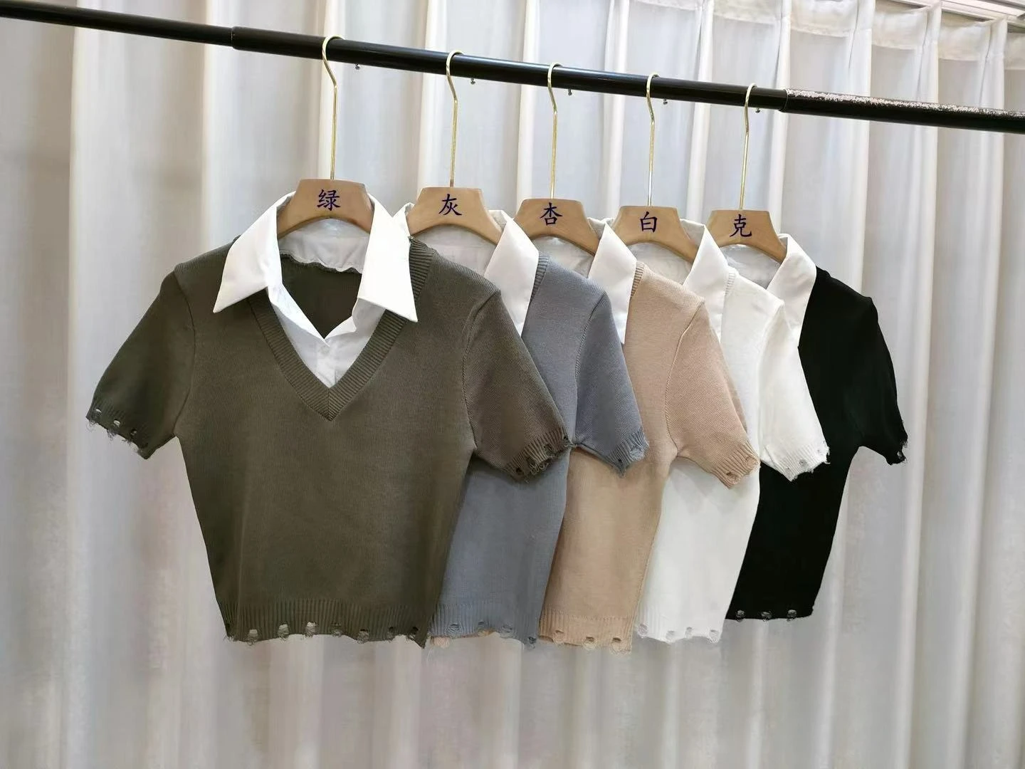 

Лето 202, женский вязаный свитер, пуловер, повседневный поло с воротником-поло, корейский полосатый вязаный свитер, пуловеры, женские топы, трикотаж D944