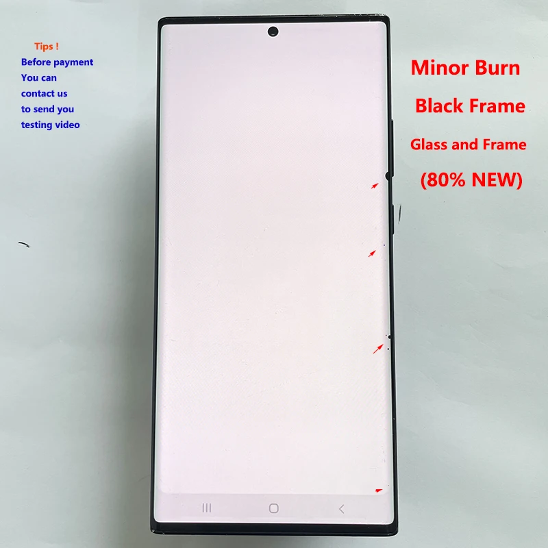 NONE Mit Dot Line LCD für Samsung Note 20 Ultra 5G N985 N986F N986B LCD Display Touch Screen mit Mängel Bildschirm ersetzen 8