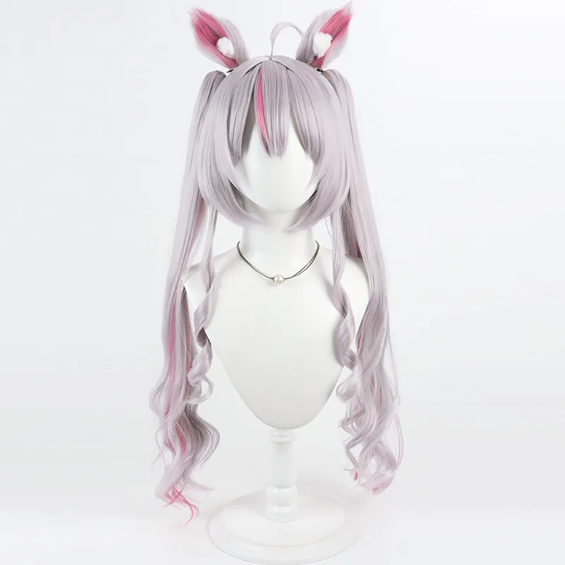 Virtual YouTube Vtuber Usaki Yaya Cos Cosplay Wig Halloween Carnival Party Props Synthetic Hair Heat Resistant Fiber + Wig Cap