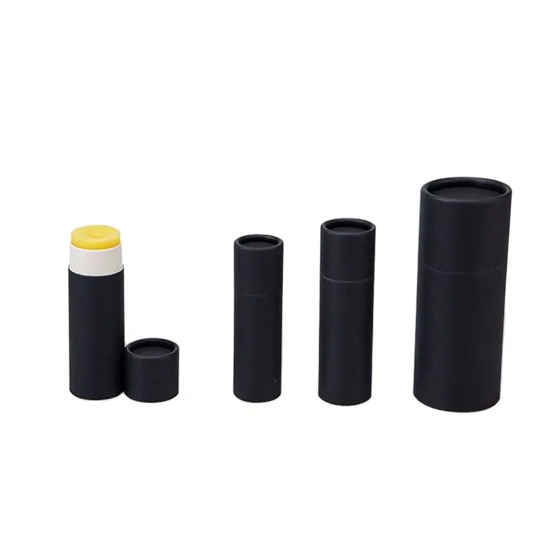 Lip Balm Paper Tubes Biodegradable Cardboard Push Up Cosmetic Packaging Tube Eco-friendly Notion Gloss Container