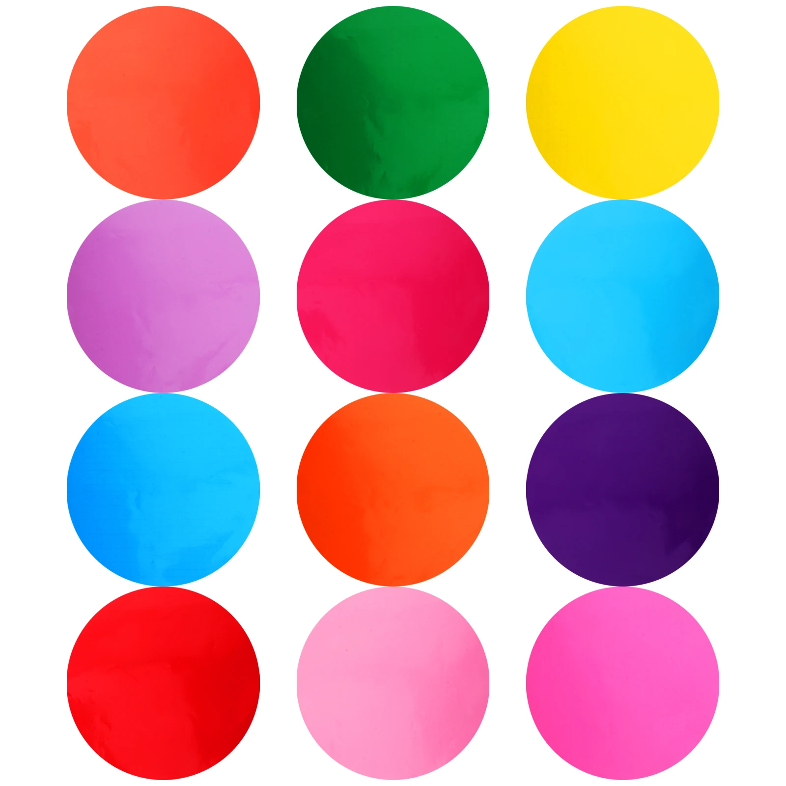 

12pcs Dry Erase Children Drawing Board 30cm Round PVC Stickers Classroom Wall Labels Kids Teaching Aid Write Erase Dot Reusable