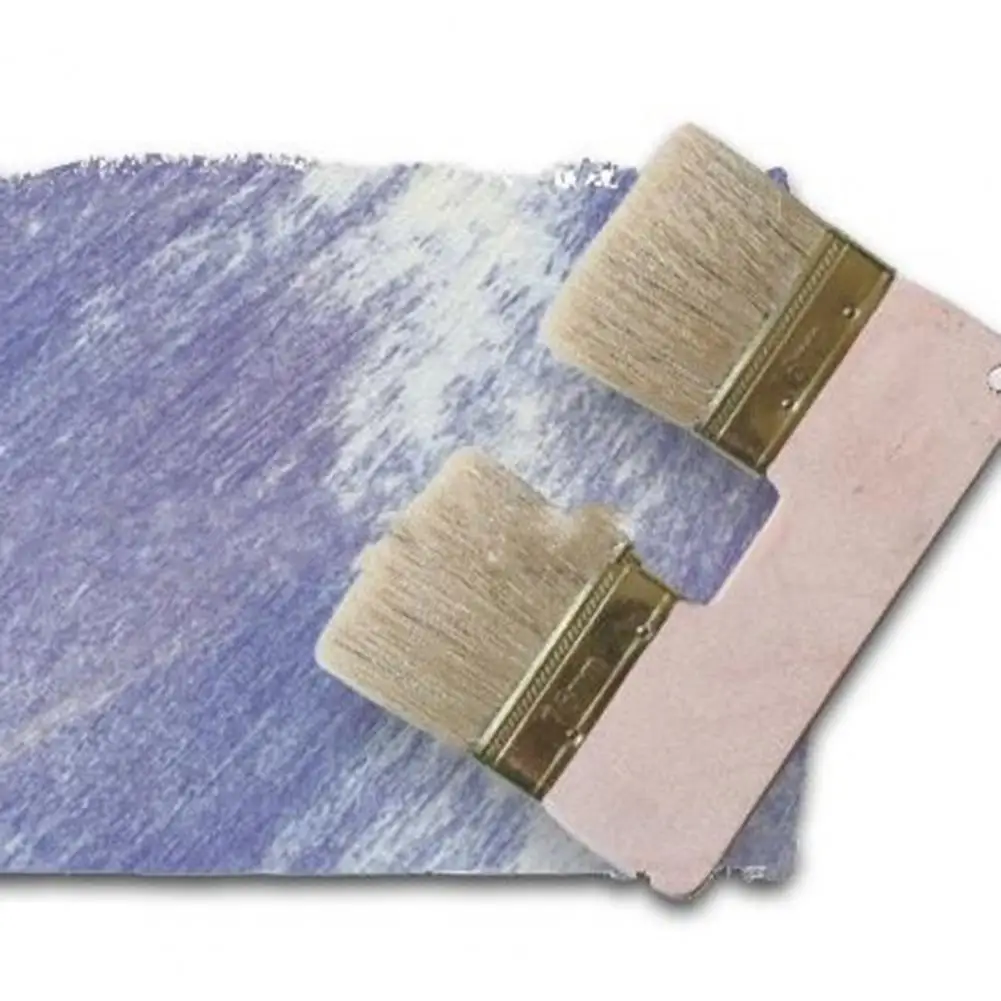 プロのアーティストブラシ ダブルエンドアートブラシセット 快適なグリップ付き 木製ハンドル 柔らかい毛 子供用エリア用