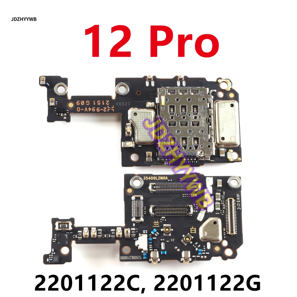 

Держатель для чтения SIM-карт, разъем для микрофона, разъем модуля микрофона, плата ЖК-дисплея, гибкий кабель для Xiaomi 12 Pro 12 Pro