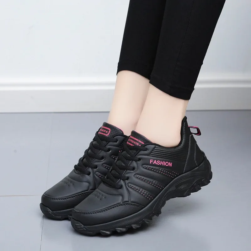 

Ladies' sports shoes with anti-slip, wear-resistant and waterproof features, lace-up, lightweight and comfortable, fashionable r