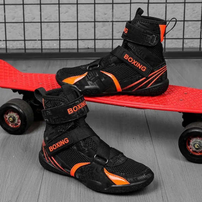 

Профессиональная детская боксерская обувь, детская обувь для тайского бокса, ботинки для кикбоксинга, боевые ботинки для мальчиков и девочек