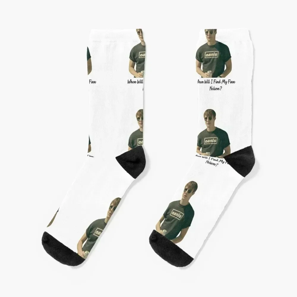 When Will I find my Finn Nelson - Finn and Rae MMFD Socks soccer anti-slip anti-slip funny sock christmas gift Man Socks Women's