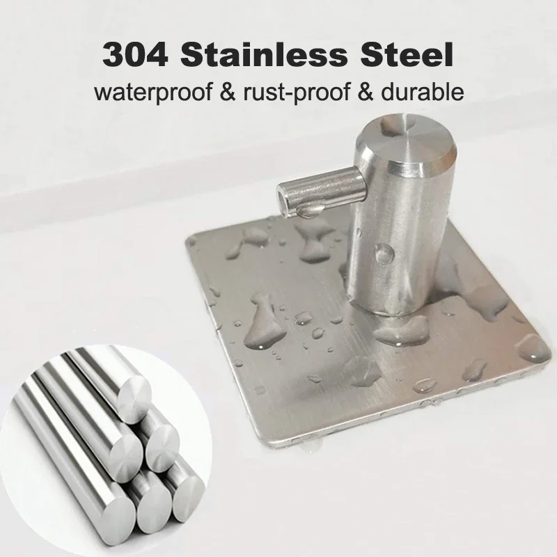 1Pcs Stainless Steel Silver Bathroom Hardware Set Towel Rack Toilet Paper Holder Towel Bar Hook Bathroom Accessories - view 4
