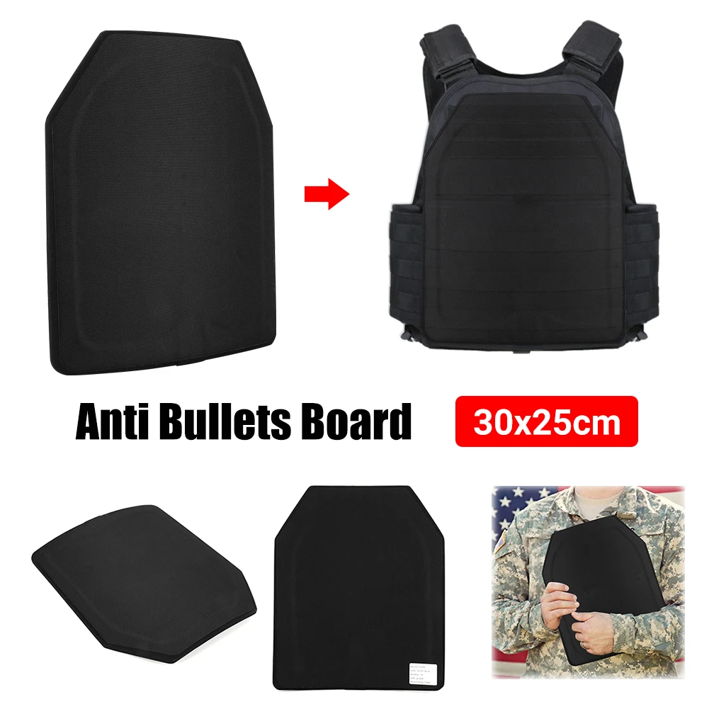 

30x25cm Anti Bullets Board PE IIIA Backpack Armor Panel Stab-Proof Composite Plate Board Safety Vest Ballistic Body Armour Board