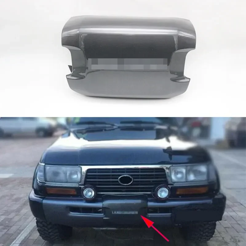 For Toyota Land Cruiser LC80 FZJ80 1998 1999 2000 2001 ABS Plastic Front Bumper Winch Cover Trim