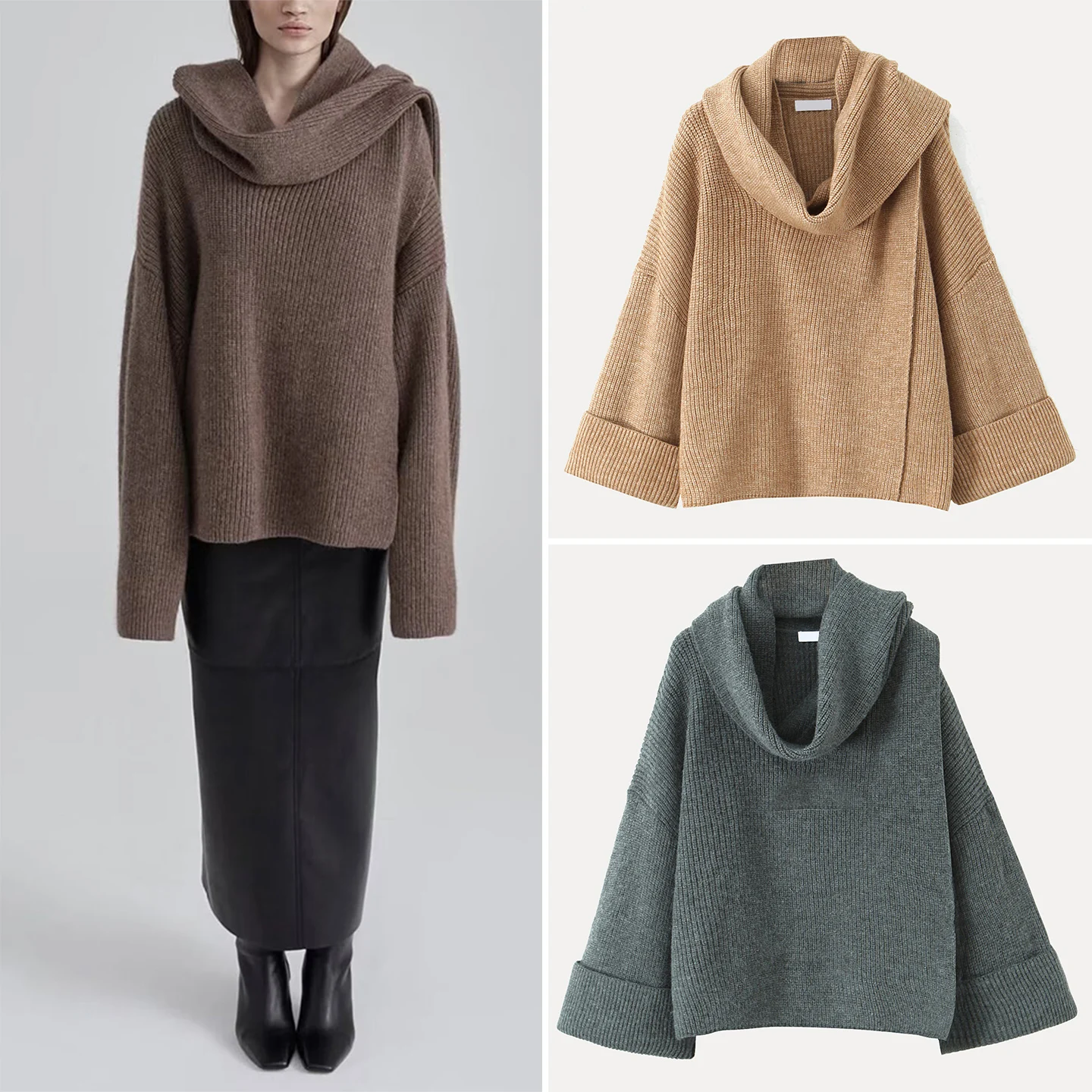 

Laid-ba вязаный шарф, свитер Jaet, женский дизайн, сенсорный кардиган, свободный осенний Новое поступление Z, китайское происхождение