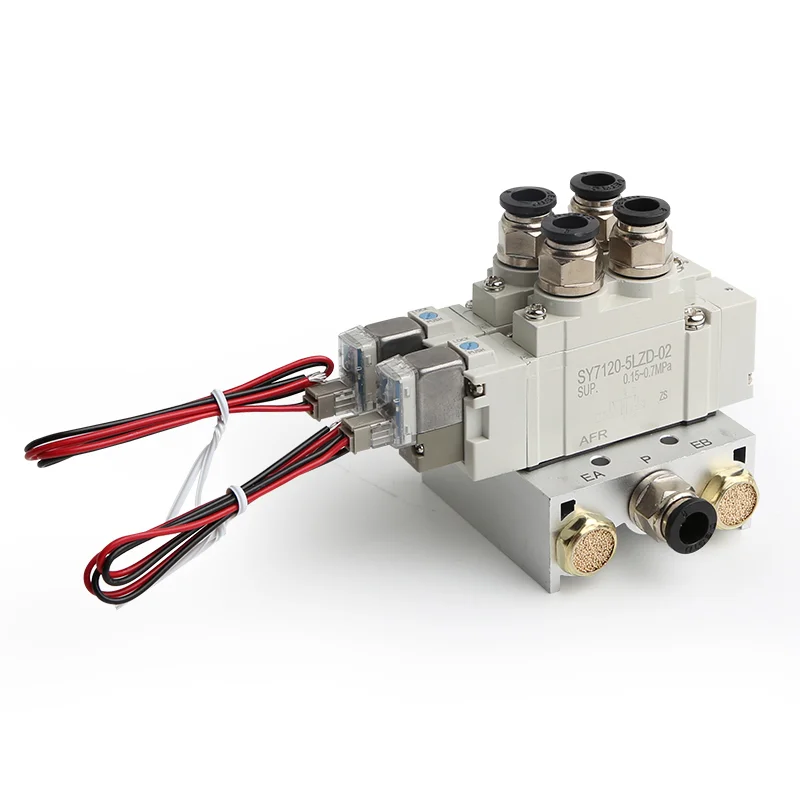 NEW type SY5120 Series Solenoid Valve Manifold Multi-way Combination Manifold SY3120-5LZD-01 SY4120-5LZD-01 SY5120-5LZD-01