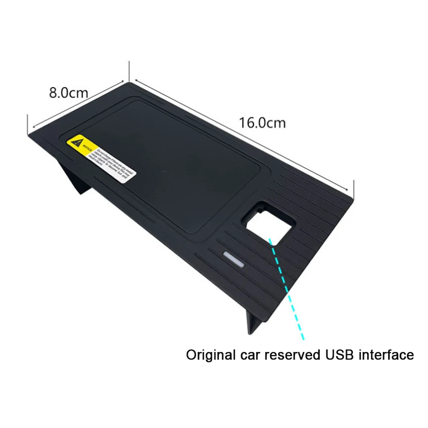 차량용 QI 무선 충전기 충전 플레이트, BMW 7 시리즈 F01 F02 2016 2017 2018 2019 적합, 휴대폰 거치대 액세서리, 15W