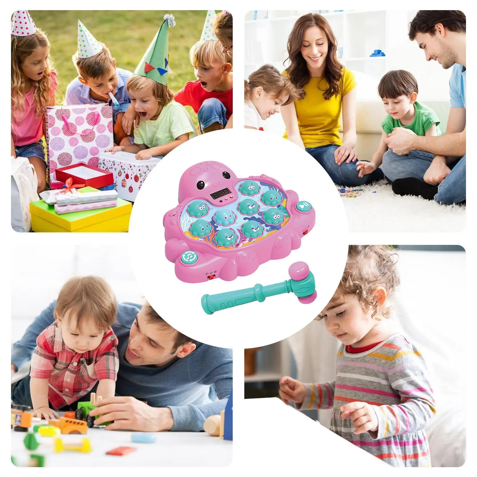 Whack Giocattolo Animale Per Bambini Martellare Gioco Coordinazione Occhio A Mano Gioco Forma di Polpo Giocattoli Per Bambini Per Il Ragazzo Viaggio Scuola Casa Giocattoli