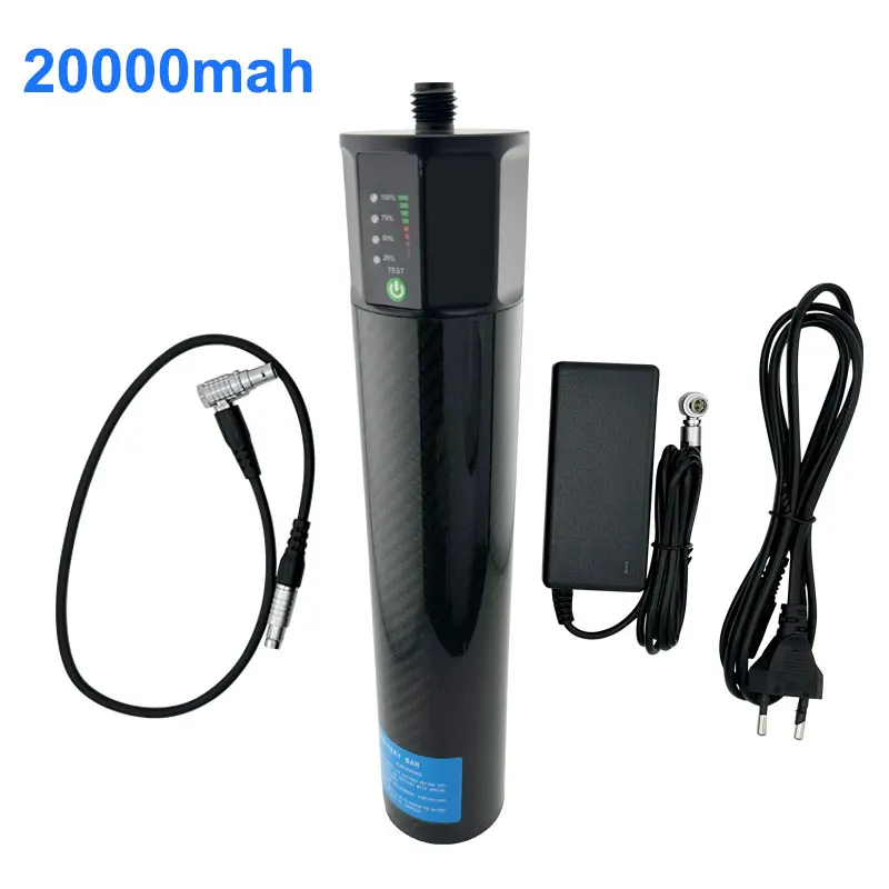 

BL20000 External Battery 11.1V 20000mAh Pole for GPS Trimble South CHC FOIF GEOMAX Hi-target GPS 5/8"x11 Screw