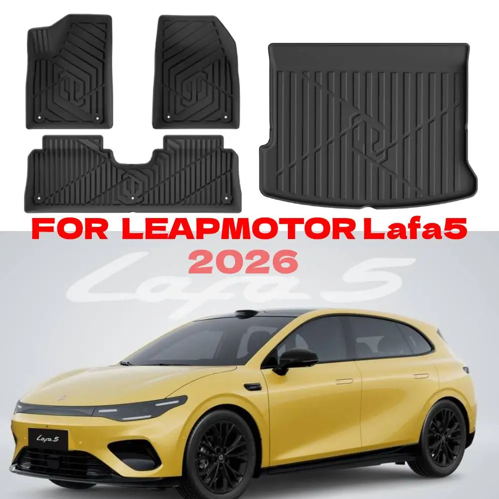 

For LEAPMOTOR Lafa5 2026 Floor Mats & Cargo Liner TPE All Weather Protection Floor Liners Interior Accessories Protection