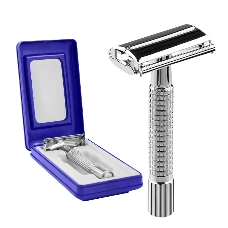 Double Edge Shaving Razor Set Classic Traditional Safety Razor Beard for Men Styling Accessories Tools for Barber