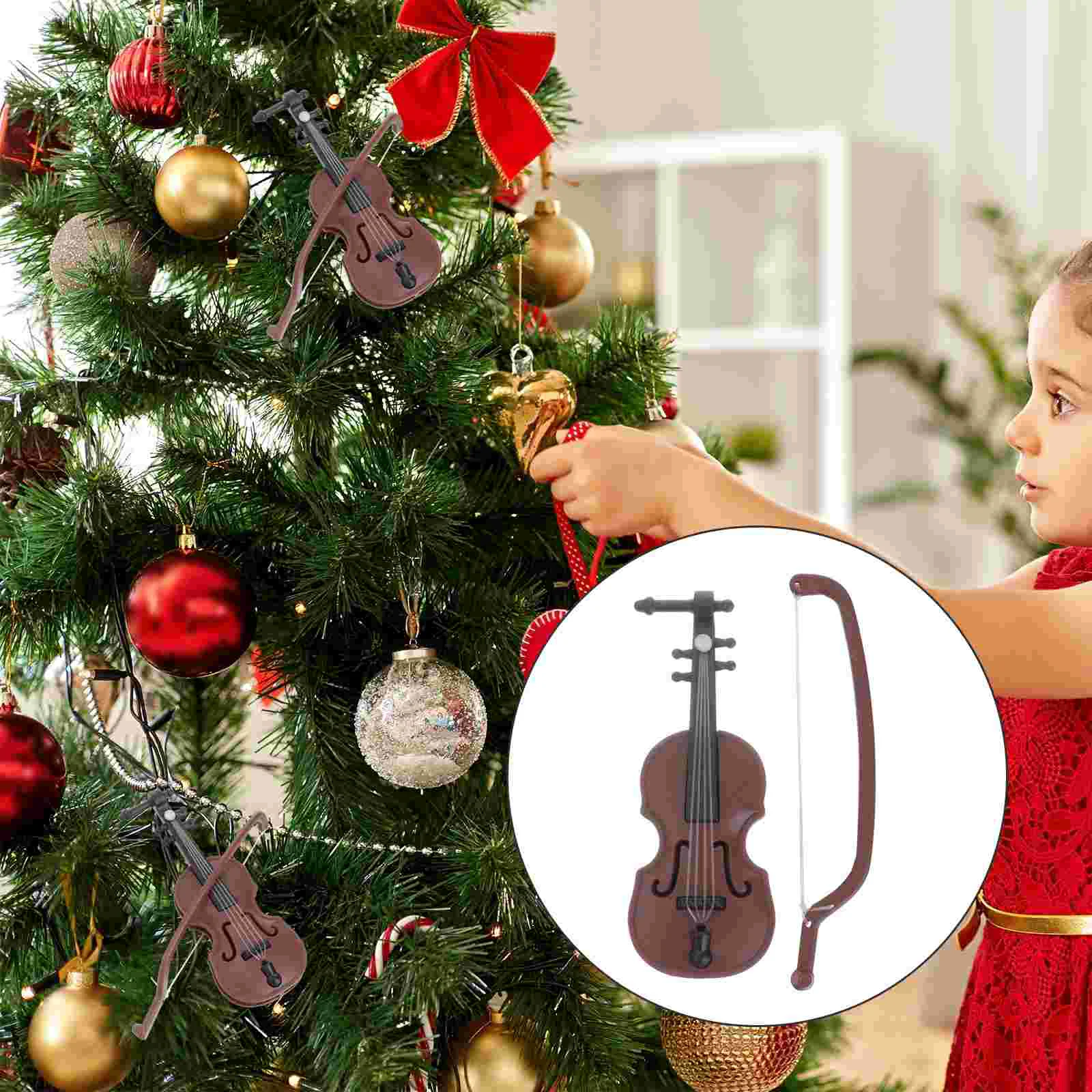 Miniature Musical Instruments Hanging Pendant Christmas Child Decor Decorations