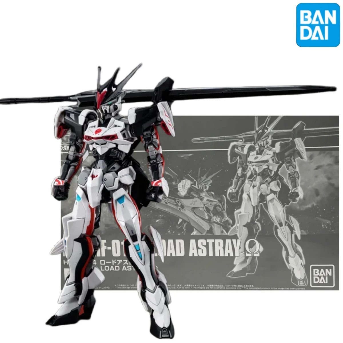 

Bandai Anime Model Toys Original Genuine HG 1/144 MHF-01 Load Astray Gundam Action Figure Gifts Collectible Ornaments