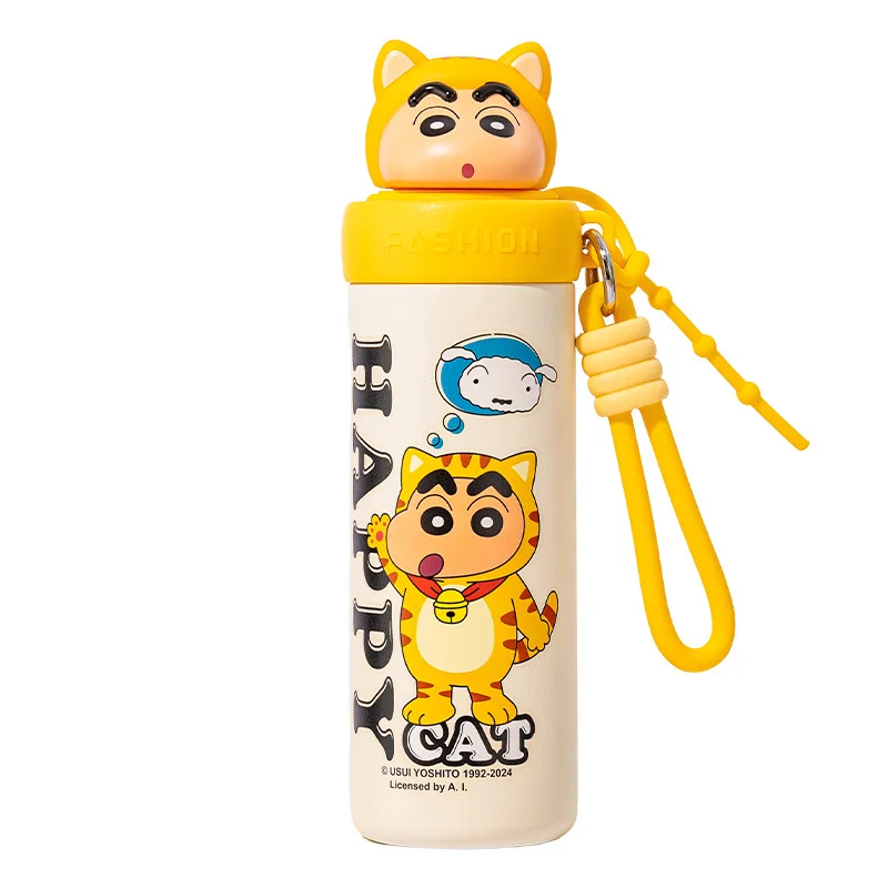 كوب ماء شين تشان للأطفال ، كوب كرتون للتلوين ، سعة كبيرة ، عملي ، لطيف ، كوب ماء محمول ، طلاب ، فتيات ، هدية للأطفال