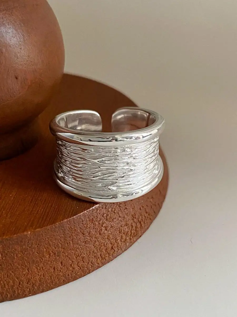 

Широкое кольцо в стиле панк для женщин, кольцо на указательный палец в холодных тонах, универсальное модное кольцо, без бренда, без регистрации